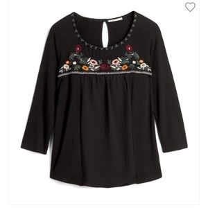Skies Are Blue Embroidered Top, Stitch Fix